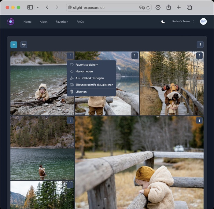 Sichtbarkeitsdashboard für eine 4-wöchige Sichtbarkeit