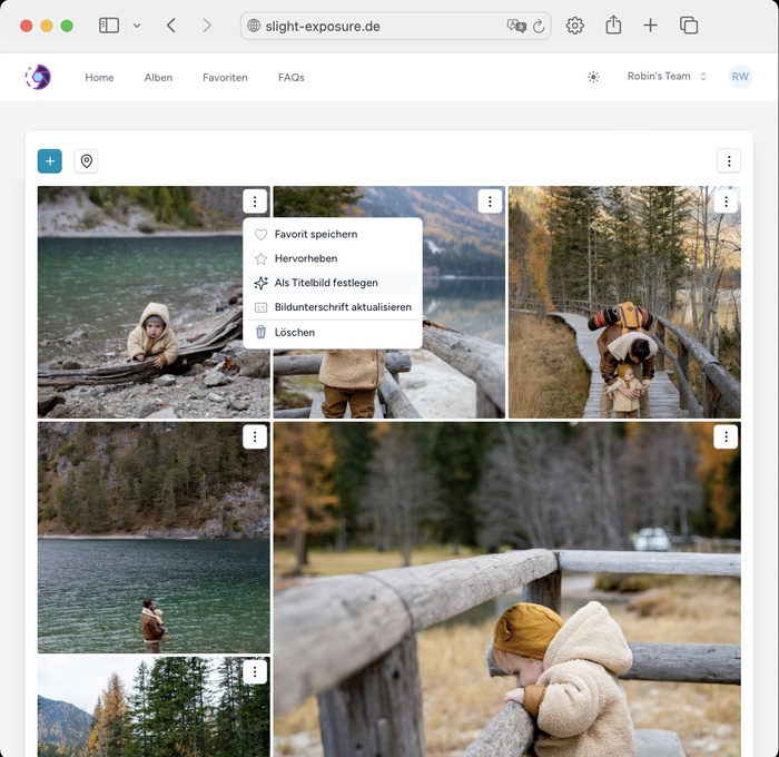 Sichtbarkeitsdashboard für eine 4-wöchige Sichtbarkeit