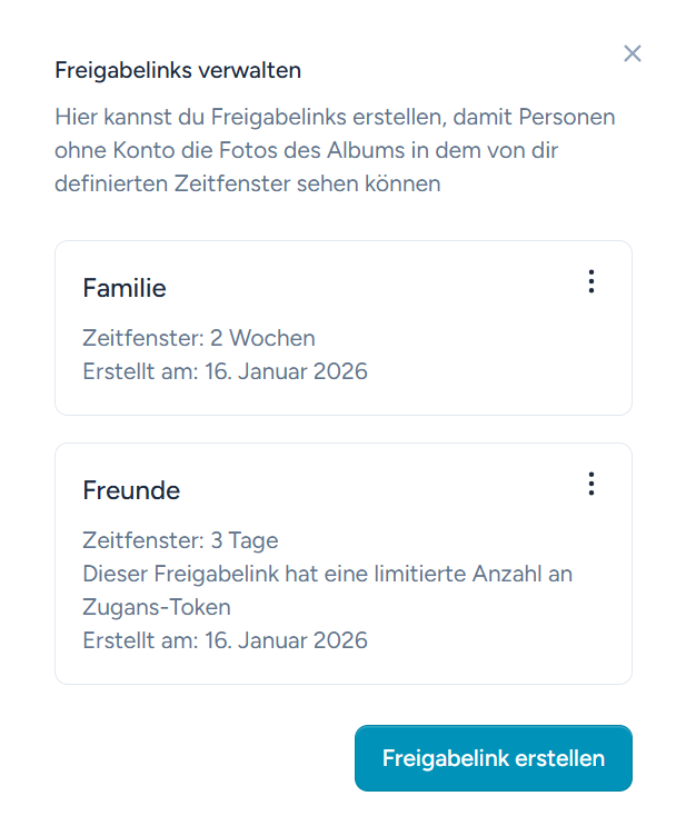 Set your exposure window time frame