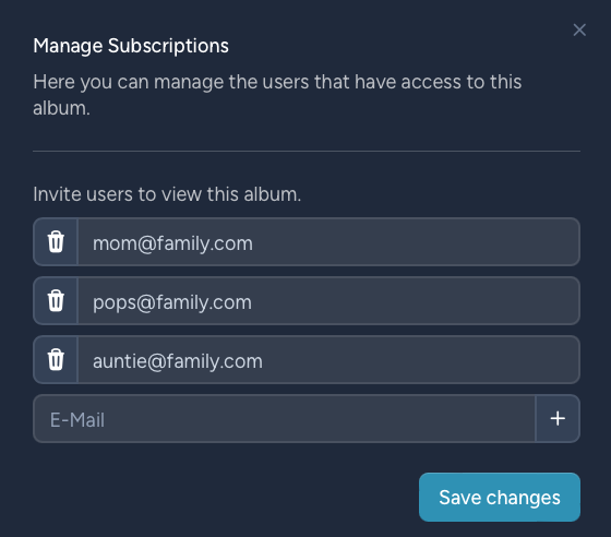 Create and share unique viewing links
