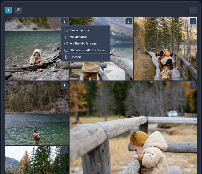 Content updates automatically as you add new photos